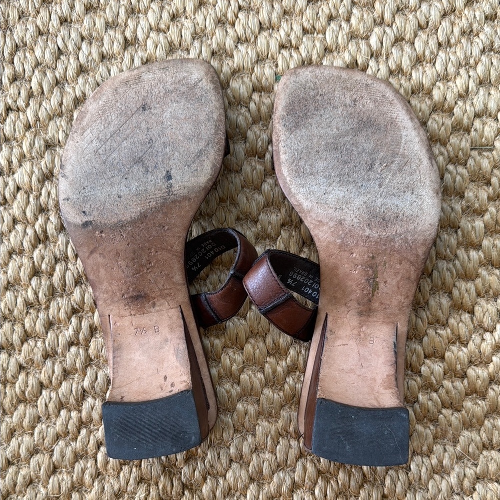 Cole Haan Brown Leather Sandals - Picture 3 of 4